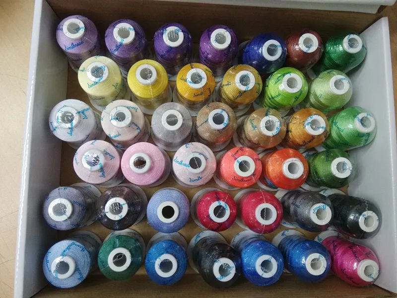 New 40 brother colors computerized machine embroidery thread 1000m 40 New 40 brother colors computerized machine embroidery thread 1000m 40