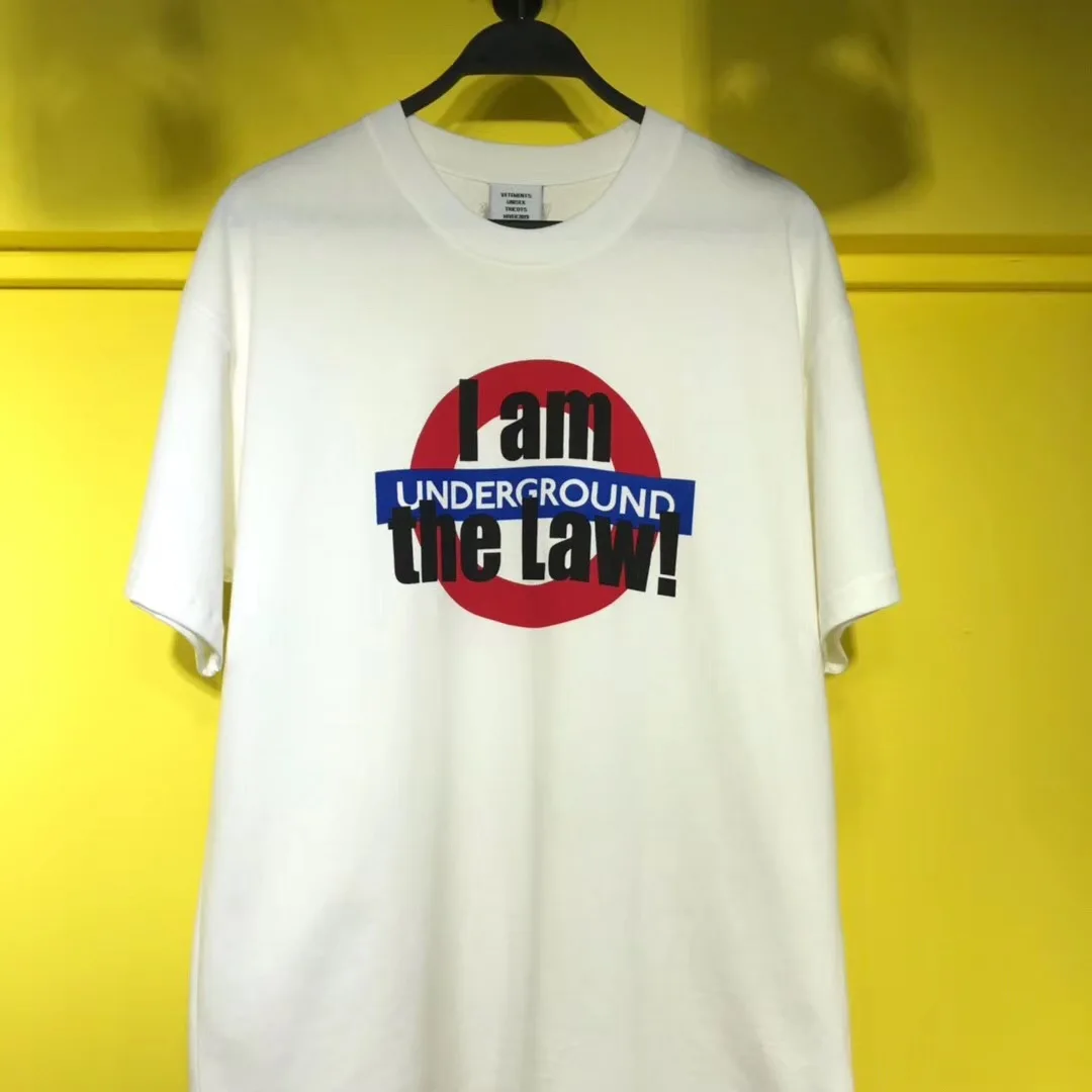 

Vetements T Shirt Men Women 19ss Streetwear Liverpool Oversize Summer Vetements Tourist London Tee Harajuku Vetements T-shirt