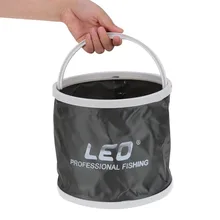 LEO Открытый Холст ведро рыболовные сумки складные ведро Портативный Кемпинг Туризм рыболовное ведро рыболовные снасти инструменты 3 цвета