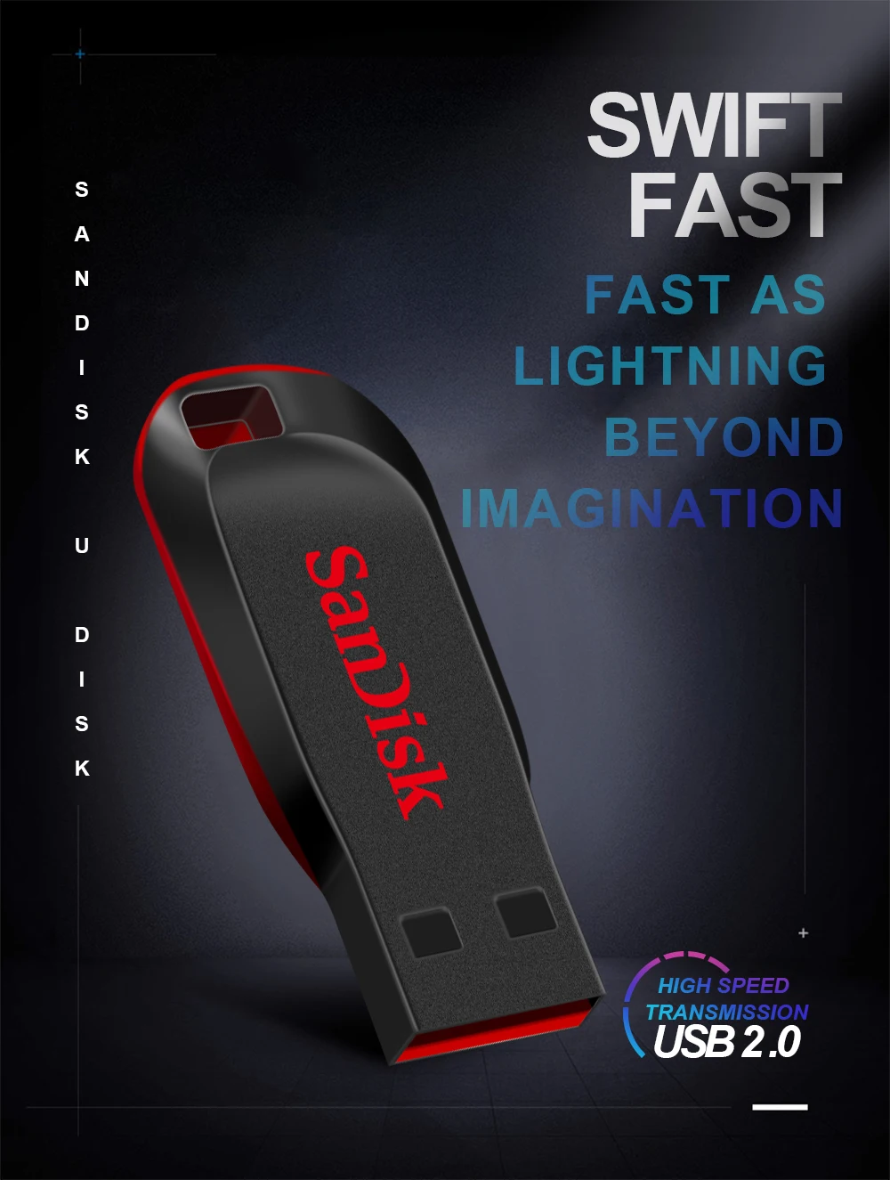 USB флеш-накопитель SanDisk CRUZER BLADE CZ50 USB 2,0 128 г 64 г 32 г 16 г 8 г 4 г мини-накопитель Флешка поддержка официальной проверки