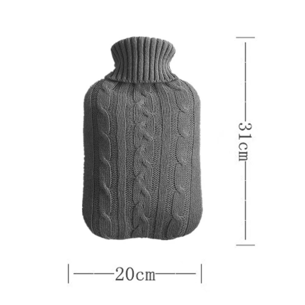 2000 мл моющиеся трикотажные съемные зимние бутылки для горячей воды большой холодной защиты крышка теплый взрывозащищенный защитный Сейф