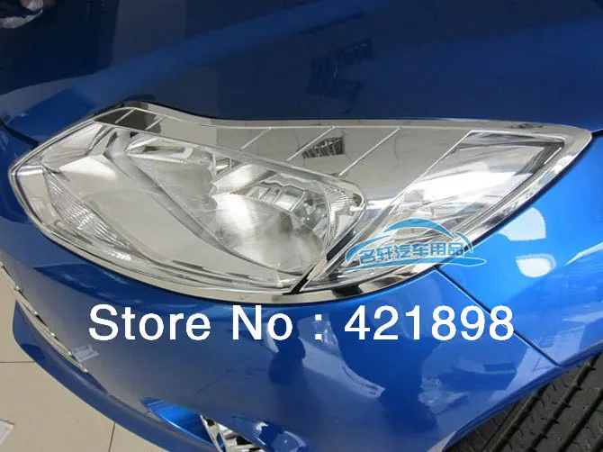 

For Ford Focus 2012 2013 2014 ABS chrome Head light cover trim 2 pcs new! Car Accessories Stickers