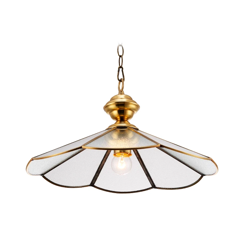 

European style Copper pendant Lamp diningroom light traditional hanging drop light E27 lamp Bedroom Restaurant home decoration