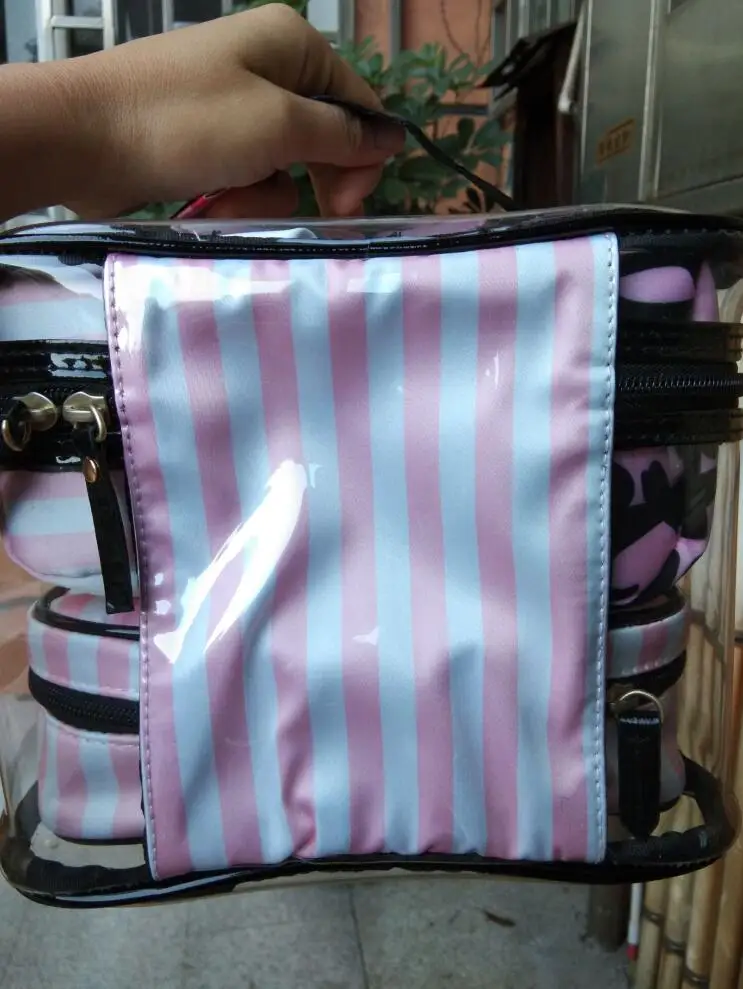 

package Cosmetic bag makeup bag for necessary makeup tools kits, very popular nice ,good quality