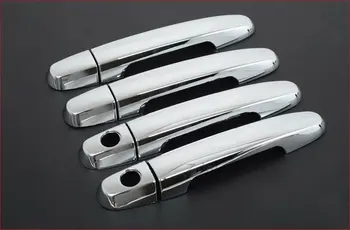 

For TOYOTA HILUX / VIGO SR5 MK6 PICKUP 2005 - 2014 WITH 2 KEYHOLES CHROME CAR DOOR HANDLE COVER TRIM MOLDING