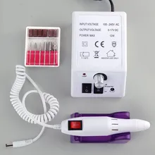 Aparato eléctrico de taladro de uñas para manicura Gel removedor de cutículas juego de brocas 20000RPM máquina de pulido de pedicura arte de uñas