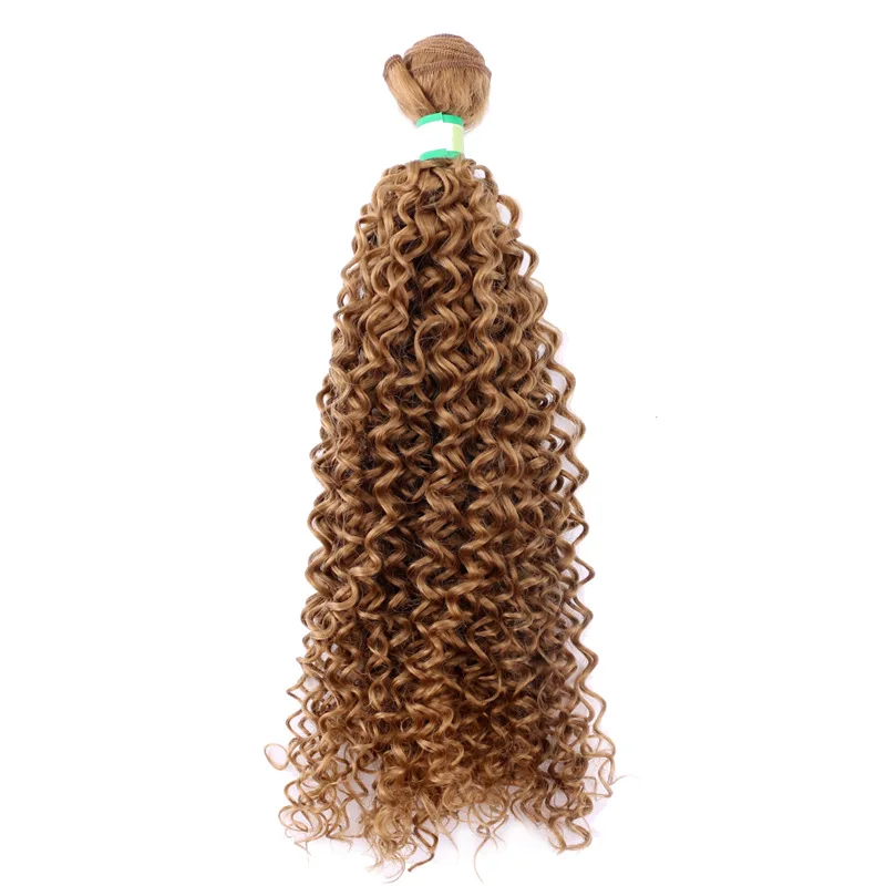 Angie афро кудрявые вьющиеся волосы для наращивания, один цвет, 100 г/шт., синтетические волосы, пряди, волнистые волосы для женщин - Цвет: #27