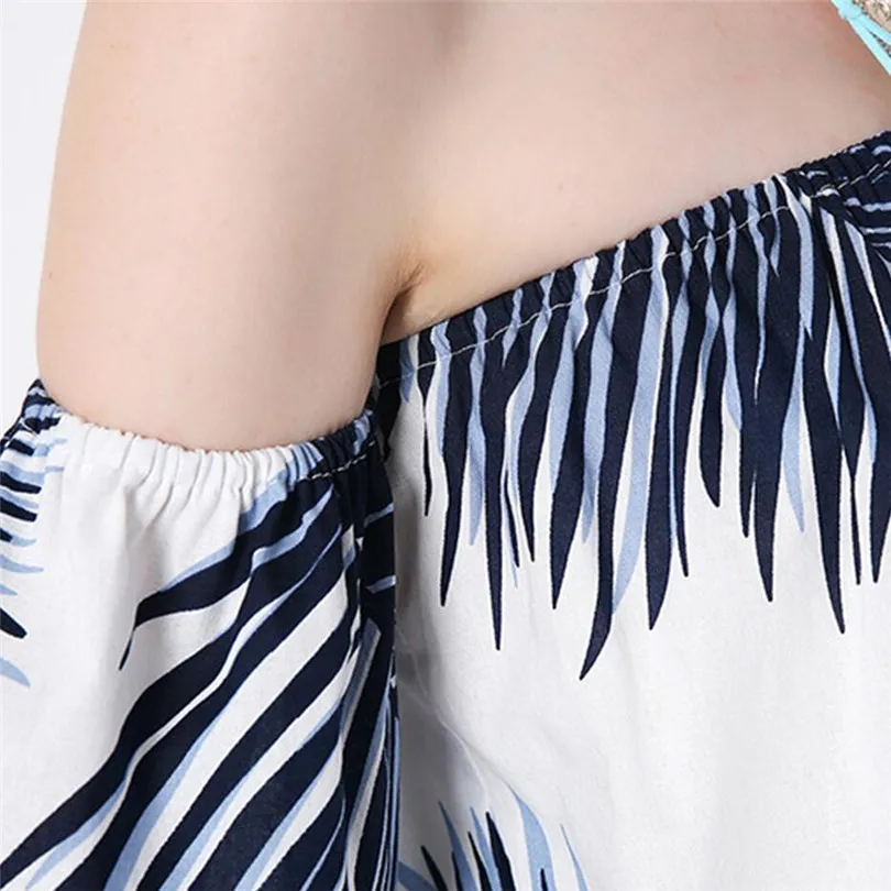 Nuevo estilo cuello cortado tres cuartas partes de filtrado de algodón hombro blusas de las señoras de moda Ropa mujer Vestidos camisas de verano 2018