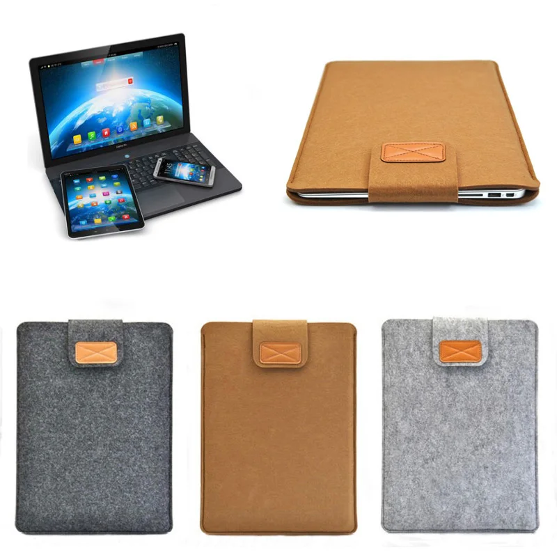 

New Anti-scratch Soft Sleeve Bag Case Notebook Cover for 11/13/15inch Macbook Air Pro Retina Ultrabook Laptop Tablet PC EM88