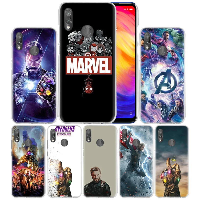 

Marvel Avengers Comics Case for Xiaomi Redmi Note 7 K20 6 6A Pro Y3 7S 7A GO S2 5 MI Play A1 A2 8 lite Poco F1 Hard Phone Cover