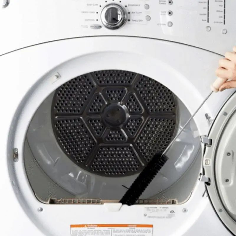 Черный складной длинный размер стиральная машина сушилка для одежды Чистящая Щетка вентиляционная ловушка очиститель