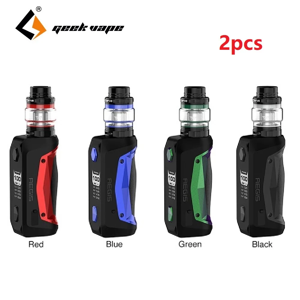 

Original 2pcs 100W Geekvape Aegis Solo TC Kit with 2ml/5.5ml Cerberus Sub-ohm Tank E-cig Vape Kit VS Geekvape Aegis Legend Kit