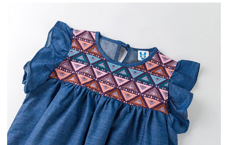 new summer style 2018 petal sleeve cotton kids dress baby princess dresses for girls children's clothing infant dress girl tops (10)