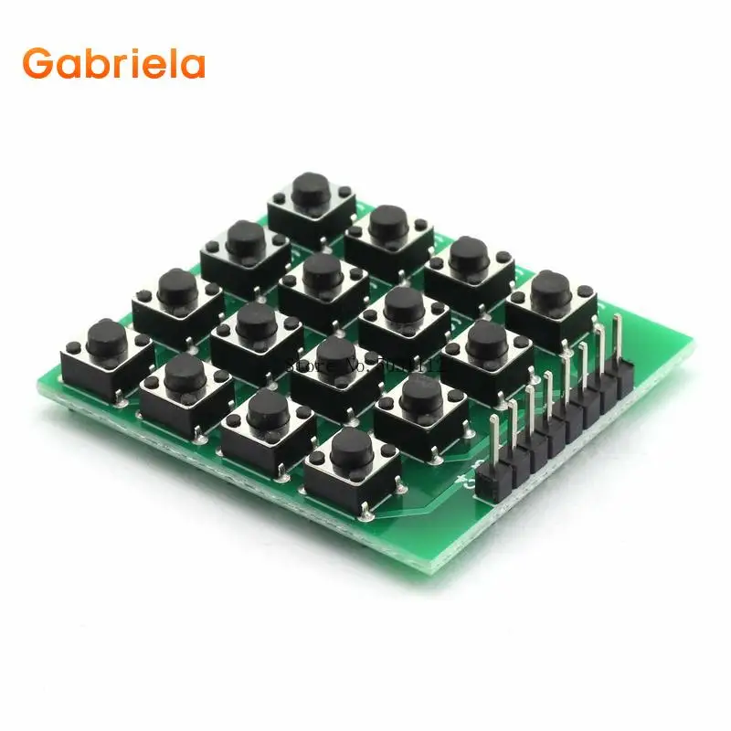Микропереключатель 8pin 4x4 матрица 16 кнопок клавиатура макетная плата модуль