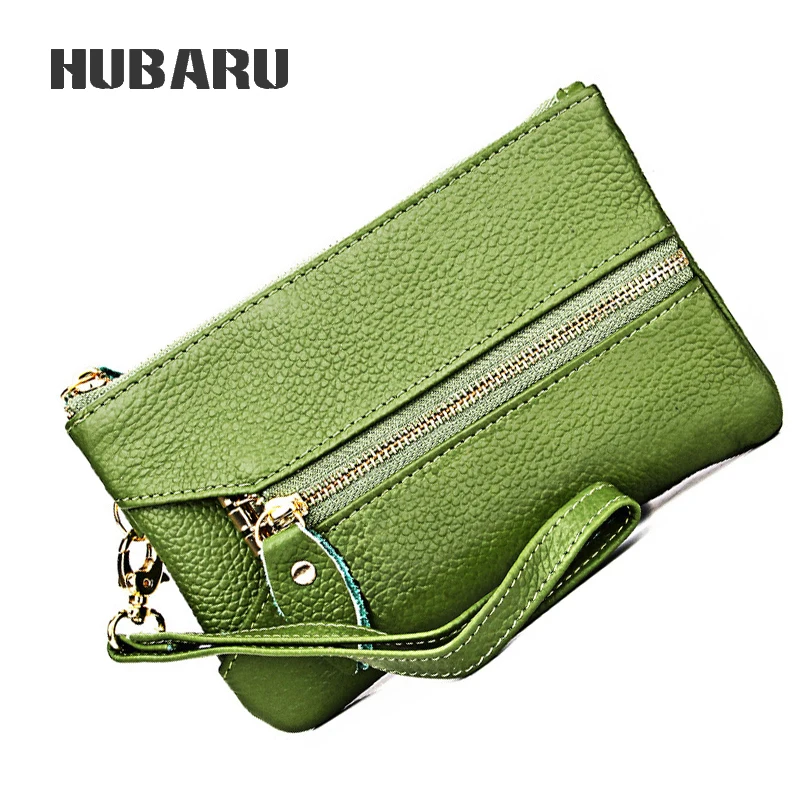 HUBARU Для женщин сцепления кошелек из натуральной кожи Drawstring женский мульти