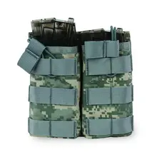 Открытый MOLLE набор гайковерта с двойным открытым Охотничий Тактический Магнитный Пейнтбол Чехол M4/M16 Airsoft Военная Униформа чехол для переноски