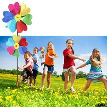 Красочные DIY блесток мельница ветер Spinner домашний сад двор декоративные Детские игрушки May06