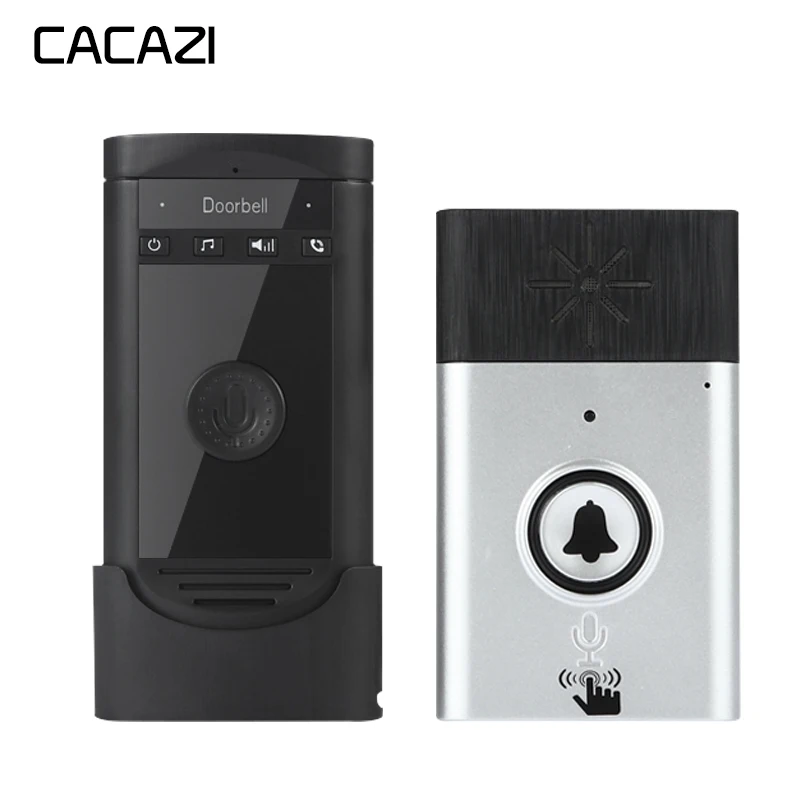 

Wireless Voice Calls Intercom Doorbell Waterproof Battery Control 200M Remote Home Intelligent Cordless Doorbell