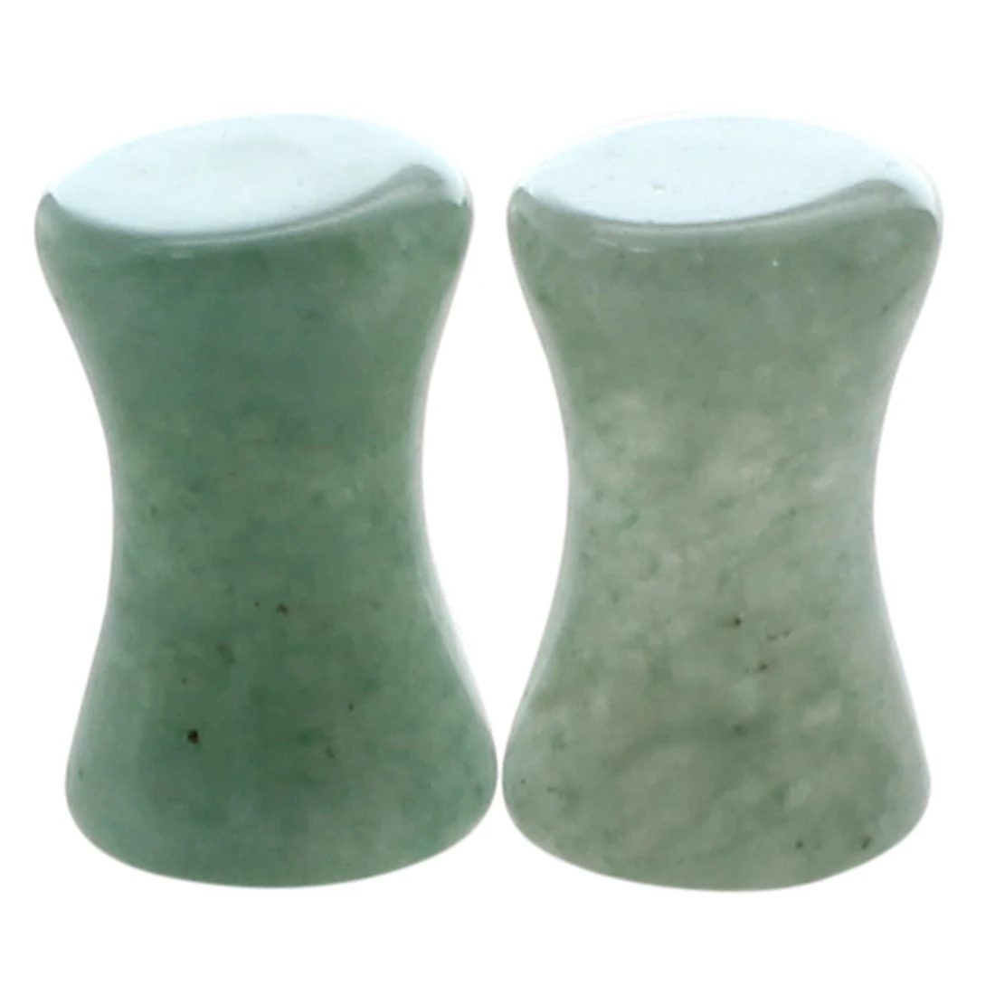 1 Pair of Solid Jade Stone Organic Ear Plugs Gauges Rings Tunnels