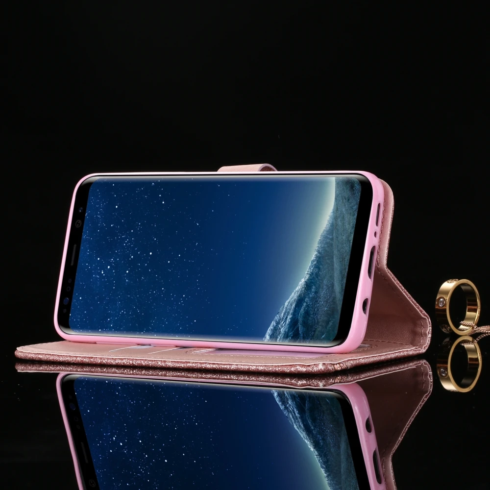 L FADNUT для Samsung A7 2018 чехол A5 A6 Plus A8 с откидной крышкой и подставкой кожаные чехлы Galaxy