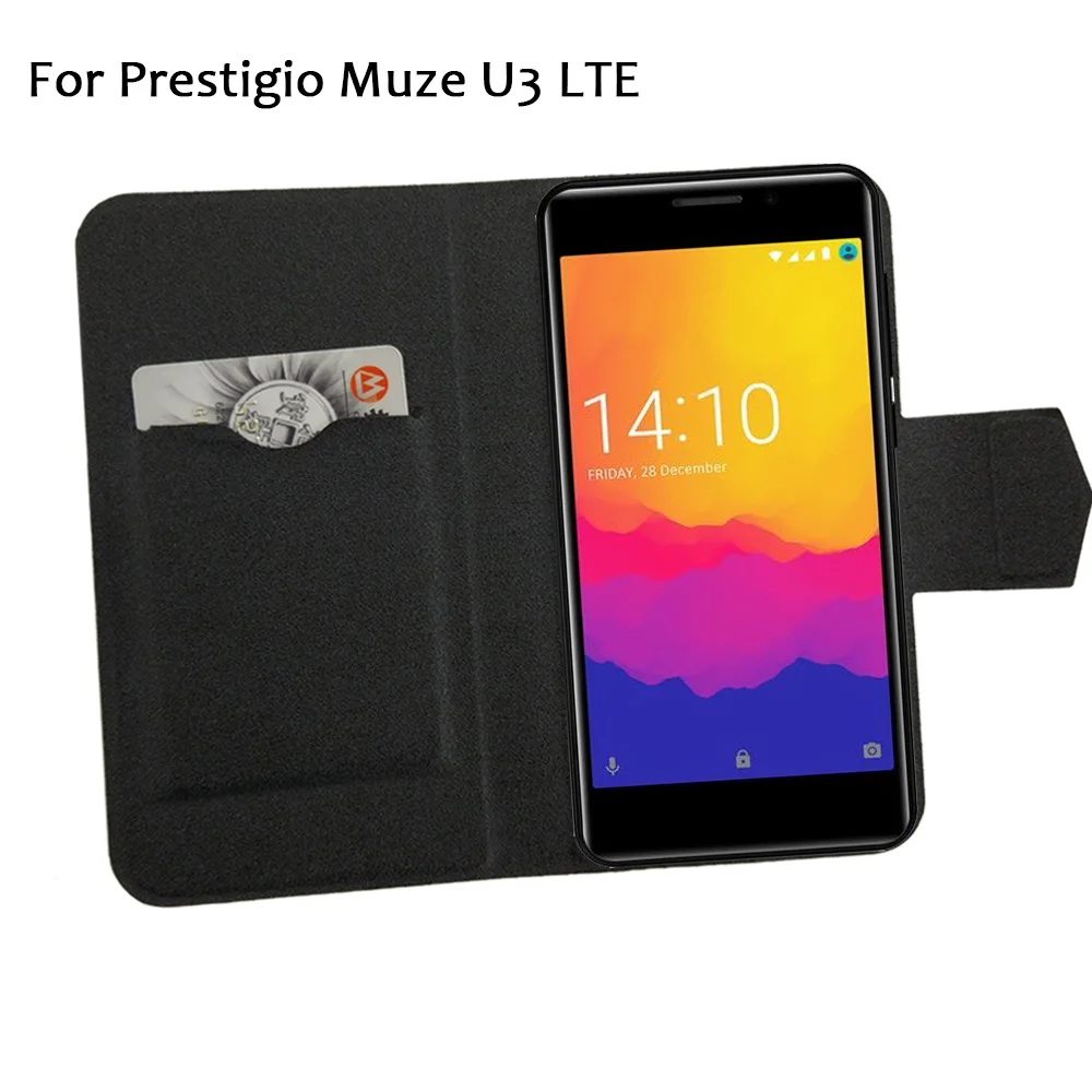 

5 Colors Hot! Prestigio Muze U3 LTE Case Phone Leather Cover,Factory Price Protective Full Flip Stand Leather Phone Shell Cases