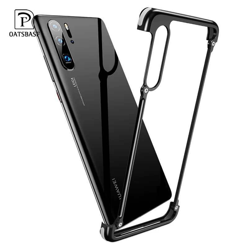 Металлический Чехол OATSBASF с воздушной подушкой для huawei p30 роскошный