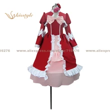 Kisstyle moda negro mayordomo elizabeth dancing dress cos ropa cosplay traje de uniforme, modificado para requisitos particulares aceptado