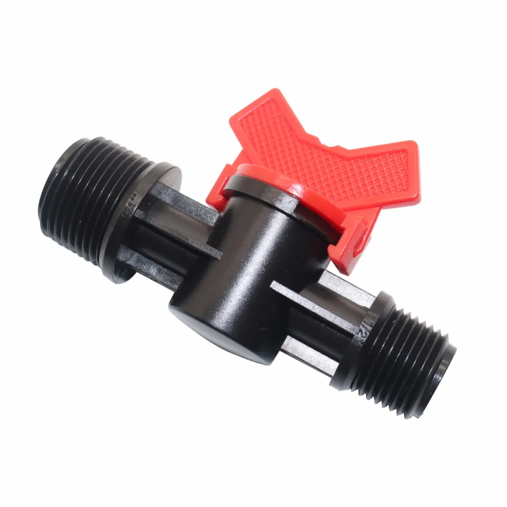 2 Pcs External thread Plastic Coupling Pipe Connector Irrigation Hose