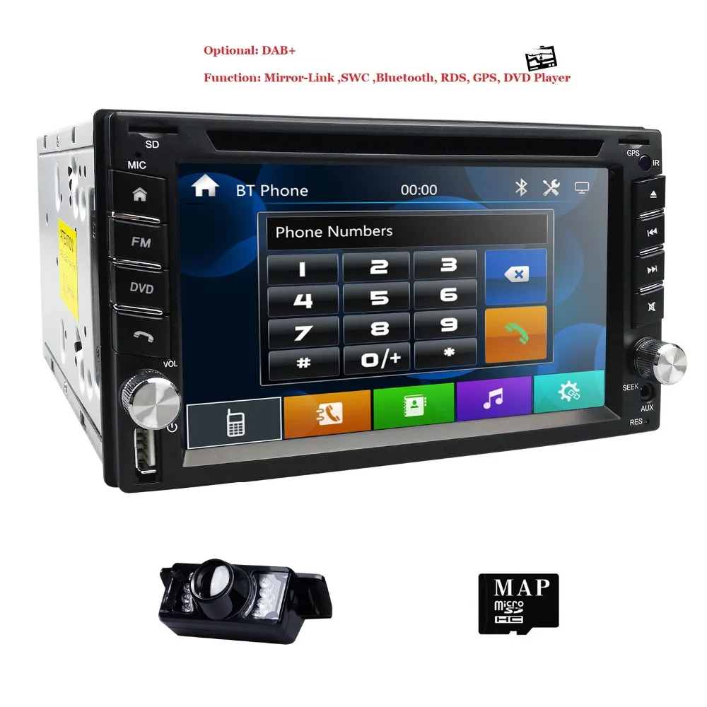 Hizpo 2 Din Автомобильный gps радиотape рекордер 6 дюймов для Nisson навигация аудио стерео