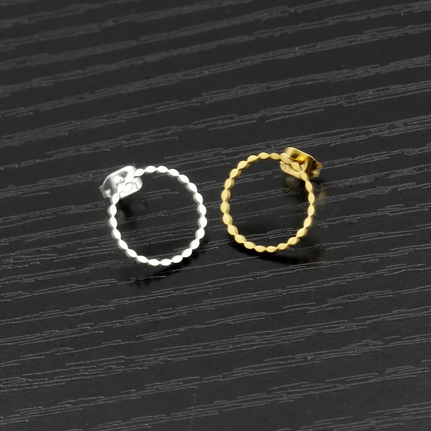 Серьги гвоздики женские круглые из нержавеющей стали|stud earrings|earrings womenstud earrings women |