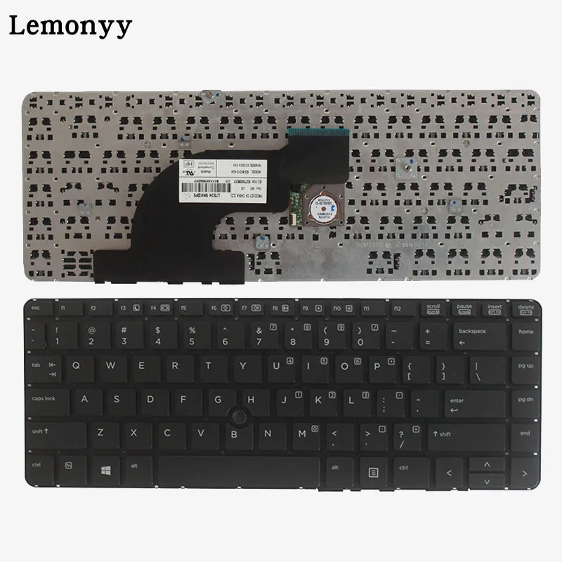 Английская клавиатура для ноутбука hp PROBOOK 640 G1 645 G1 черная раскладка с мышкой - Цвет: Черный