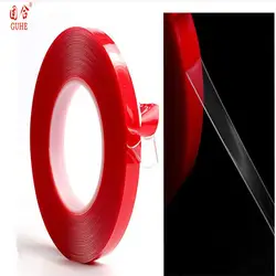 Красный, прозрачный силиконовые Двусторонняя клейкие ленты Стикеры для автомобиля высокая прочность без следов клей товары в гостиную