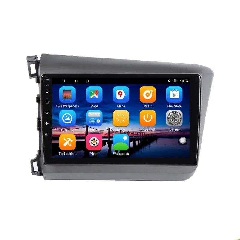 Excellent 9" 2.5D IPS screen 2G RAM 32G ROM Android Car DVD Player GPS For Honda Civic 2012-2015 audio car radio stereo navigation 18