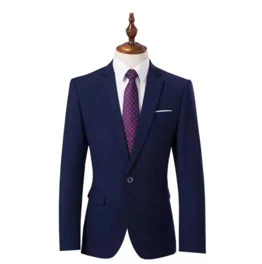 2019 New Autumn Wedding Navy Blue Suit Men Blazer Men's Navy Blue Business Suit Men's Dress Suits Full size M-4XL Wedding Suits 2019 New Autumn Wedding Navy Blue Suit Men Blazer Men's Navy Blue Business Suit Men's Dress Suits Full size M-4XL Wedding Suits