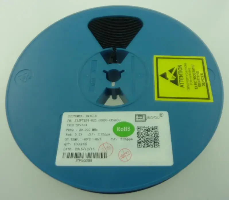 10 шт. SMD 5070 активный кварцевый генератор OSC 20 МГц 20,0000 м 7050 5*7 3,3 В 25PPM