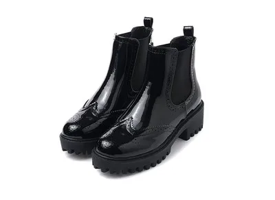 

2018 new small boots autumn and winter Korean version of Martin boots children's British wind round head with wild women's shoes