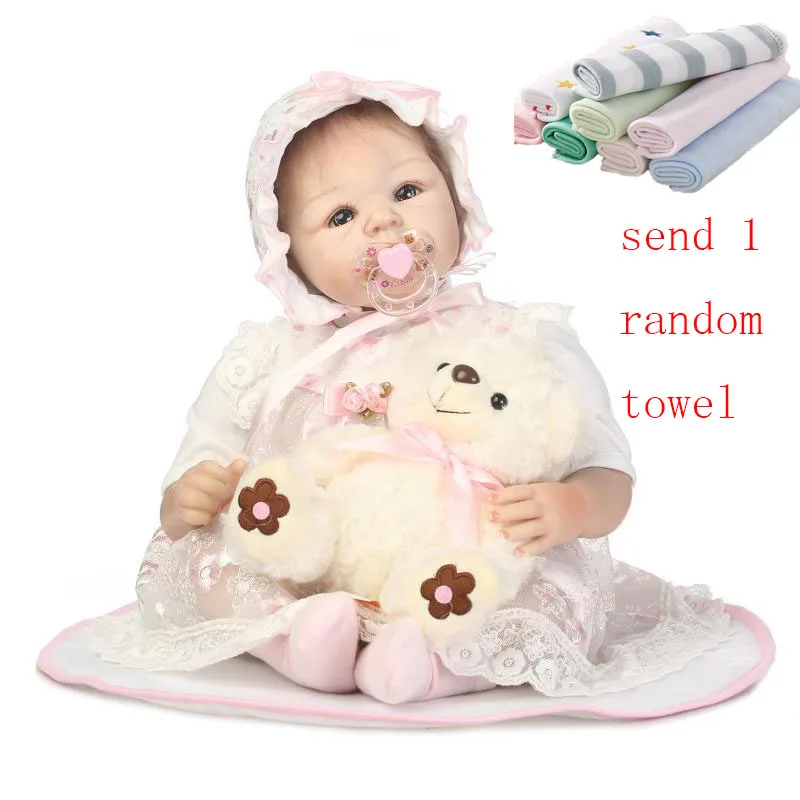 NPK 50 см Reborn Baby Dolls моделирование детских кукол силиконовая хлопковая игрушка