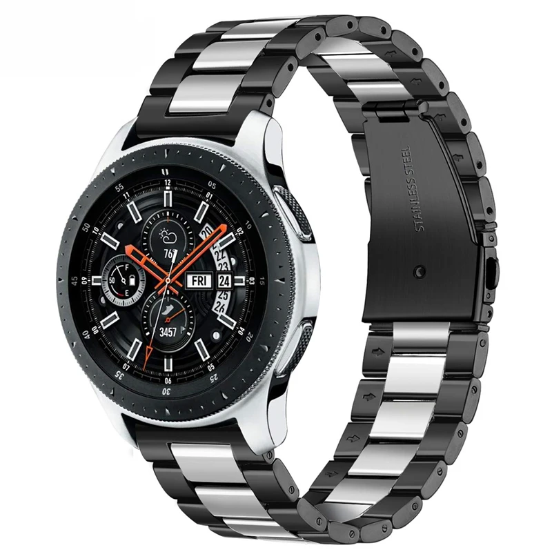 Ремешок для Galaxy Watch 22 мм/Gear S3 Band твердый металлический браслет из нержавеющей