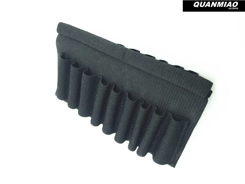 

Double 9 Round Cartridge Rifle Bullet Pouches Tactical Shell Holder Pouch Shot gun Buttstock Ammo Carrier Hunting Outdoor