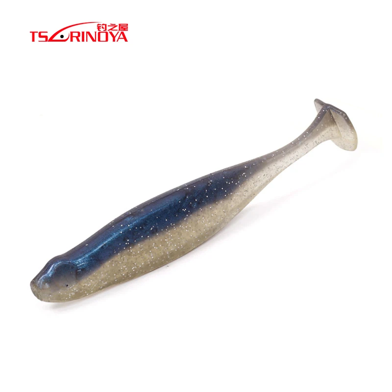 

TSURINOY Fishing Lures DW-R25 65mm/2.5g Artificial Bait Soft Lure Double Color Lures 6/pcs