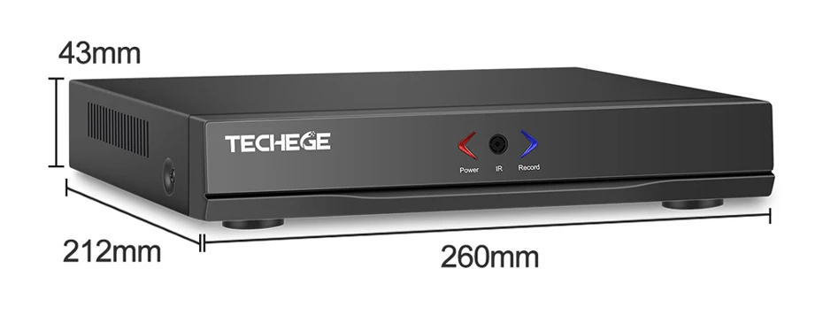 Techege H.265 8CH PoE NVR 8 шт. 2,8-12 мм Maunal объектив 4.0MP IP камера POE Система P2P облачная система видеонаблюдения Поддержка ПК Мобильный вид