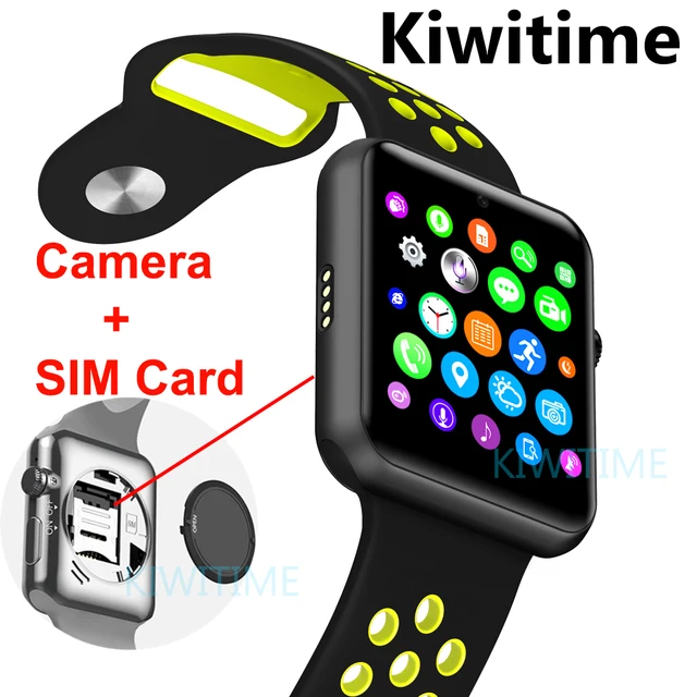 Bluetooth smart watch Sim card Camera smartwatch case for