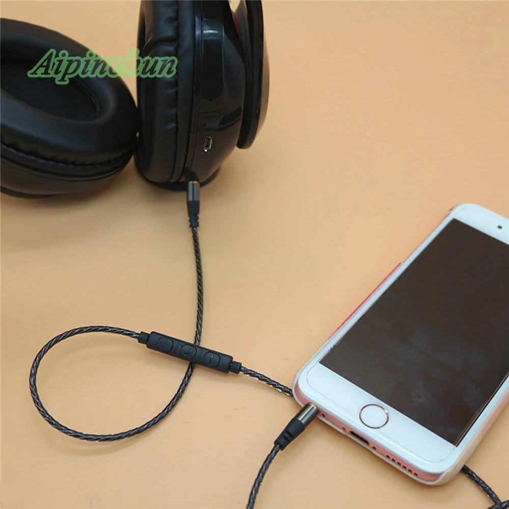 Аудиокабель Aipinchun с разъемом 3 5 мм на и микрофоном|jack audio|3.5mm to 3.5mm3.5mm 3.5mm jack |