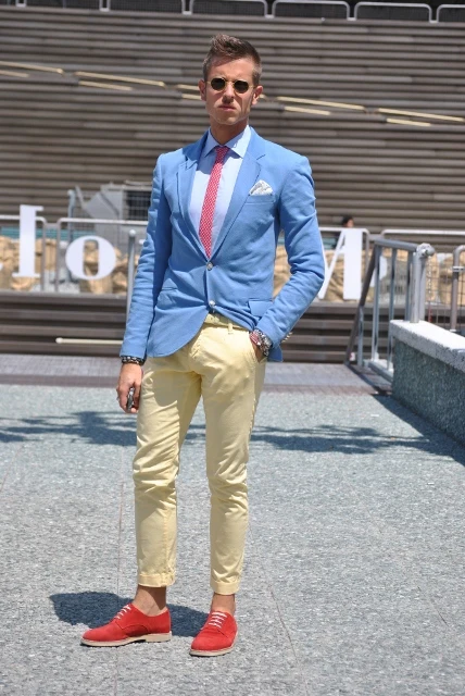 2018 Latest Coat Pant Designs Light Blue Linen Wedding Suits For Men Custom Groom Prom Tuxedo 2 Pieces Blazer Jacket+Pants Terno | Мужская