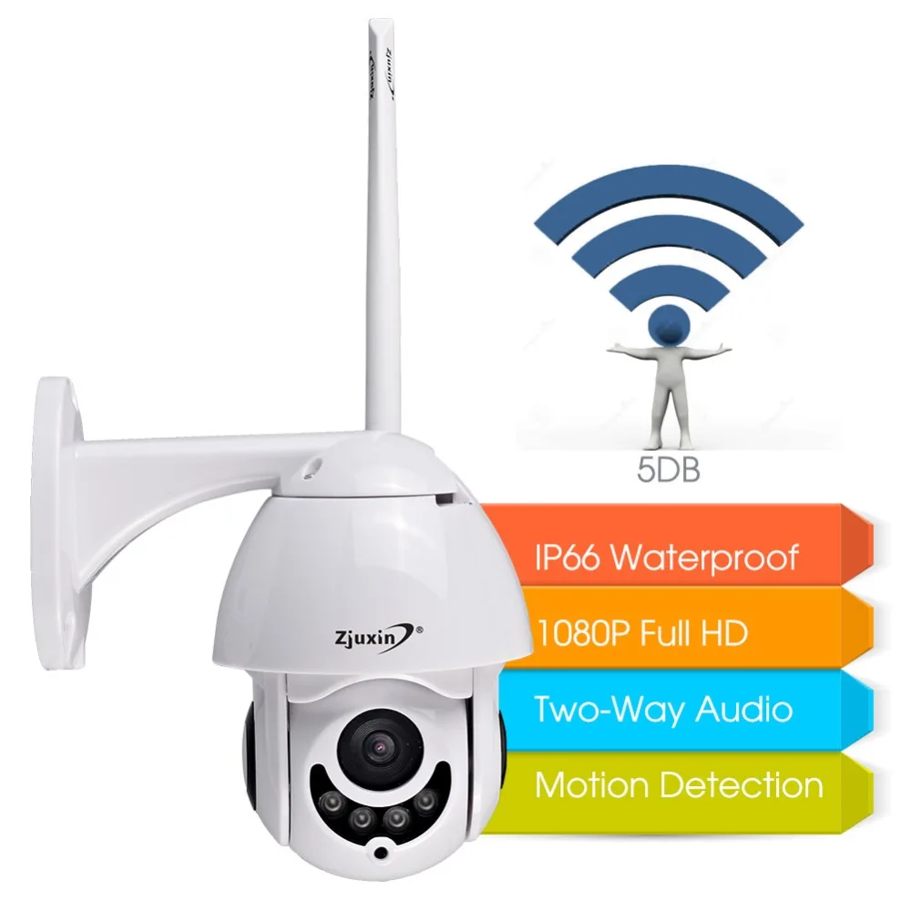 IP Camera WiFi 2MP 1080P Wireless PTZ Speed Dome CCTV IR Onvif Wi-fi Outdoor Security Surveillance ipCam Camara exterior | Безопасность