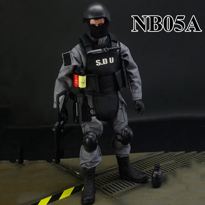 1/6 шкала спецназа солдатики Полицейские собаки военные игры фигурки - Цвет: NB05A
