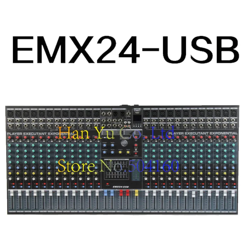 

Professional 24 Channel Karaoke Audio Mixer Microphone Digital Sound Mixing Amplifier Console With USB 48V Phantom Power