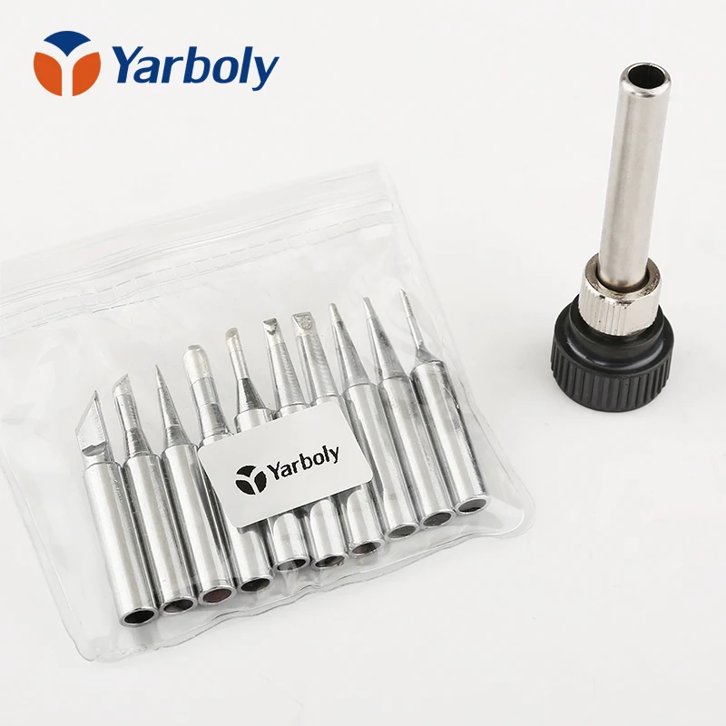 

11pcs /lot 10 X Lead-free solder Iron tip 900M-T for Lukey 852D hakko 933.376.907.913.951,898D,852D+,atten,quick