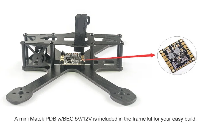  ZMR210R 210mm Racing Quadcopter Frame Kit with PCB Board