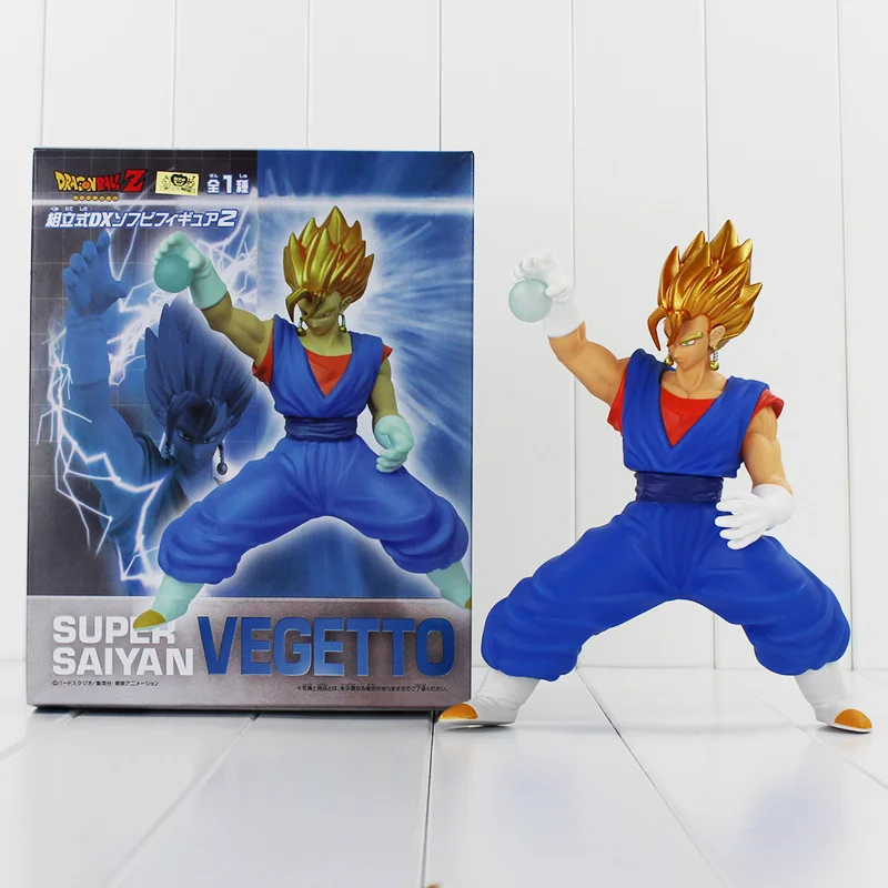 

Anime Dragon Ball Z Cool Figure Vegetto The Combination of Goku and Vegeta PVC Action Figure Super Saiyan Model 22cm Doll Toys